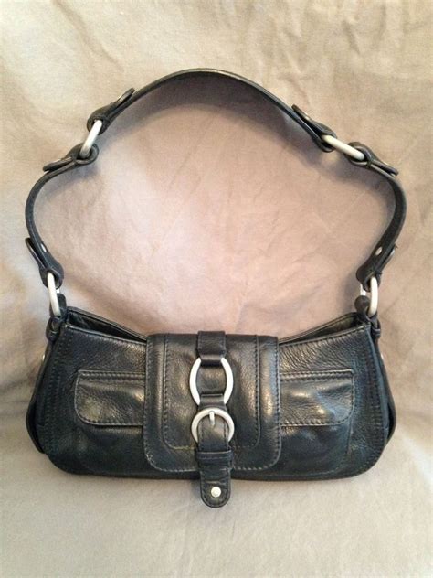 olsen black leather bag.